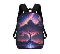 sinyumoney Galaxy Grand Tree Mochilas Impresas En 3D 17inch Mochila Escolar Infantil Para Exteriores, Mochila Informal De Día, Bolsas De Viaje Informales Para Estudiantes De Secundaria