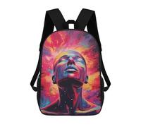 Sinyumoney Galaxy Guy No2 Bolsas De Escuela Ligera, Bolsa De Libros, Bolsa De La Universidad Para Adolescentes, Niños, Mujeres Y Hombres, Iluminación, 17"
