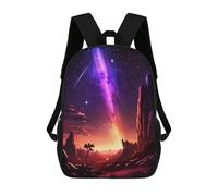 sinyumoney Galaxy Mountain Road Mochila Grande Escolar Para Niños - Perfecta Para Viajes, Trabajo Y Uso Diario 17inch