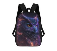sinyumoney Galaxy Owl Bird Mochila Escolar Infantil Impresa En 3D Para Niños, Mochila De Viaje De Alta Capacidad, Mochilas Para Libros De 17 Pulgadas Para Niños