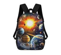 sinyumoney Galaxy Planets Space Art -2 Mochila Escolar Grande Para Niños, Niñas, Adolescentes, Hombres Y Mujeres 17inch