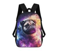 sinyumoney Galaxy Pug Mochilas Para Niños Mochilas Escolares Mochila Escolar Para Niños Impresa En 3D Mochilas De Viaje De Moda Para Niños De Primaria Y Secundaria 17inch