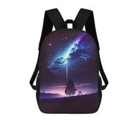 sinyumoney Galaxy Reunion Night Mochila Escolar Impresa En 3D Para Niños 17inch Mochilas Para Niños Y Niñas, Mochilas Escolares Para Niños, Mochilas De Viaje