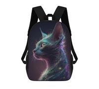 sinyumoney Galaxy Siam Cat Mochilas Escolares Ligeras Para Aeropuerto, Estudiantes Universitarios, Mochila Para La Escuela/trabajo/viajes 17inch