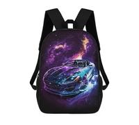 sinyumoney Galaxy Sports Car Art Print-3 Mochilas Escolares Para La Escuela Secundaria, Preparatoria, Universidad Y Viajes Para Niños/niñas/adolescentes 17inch