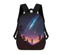 sinyumoney Galaxy Stargazing Girl Mochila Para Niños, Adolescentes Y Estudiantes, Mochilas Para Niñas, Mochilas Para Niños Pequeños, Primaria Y Secundaria 17inch