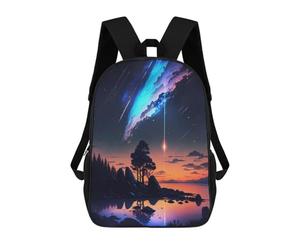 sinyumoney Galaxy Sunset Anime Mochila Escolar, Mochila De Viaje, Mochila Universitaria Para Niños/niñas/adolescentes 17inch