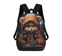 sinyumoney Gamer Dog Mochila Escolar Impermeable Para Ordenador, Ideal Para El Campus, Actividades Al Aire Libre, Viajes Y Deportes 17inch
