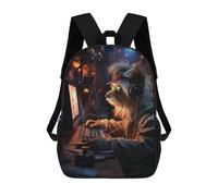 sinyumoney Gaming Hippie Dog Mochila Escolar, Mochila Infantil Para Niños Y Adolescentes, Regalos, Mochilas De Día Con Impresión 3D, Mochila Escolar, Mochila Para Libros 17inch