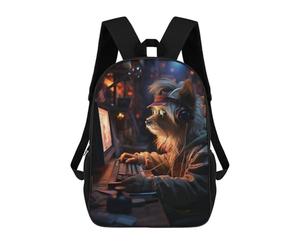 sinyumoney Gaming Hippie Dog Mochila Ligera Para La Escuela, Mochila Escolar, Mochila Para La Universidad Para Niñas Y Adolescentes 17inch