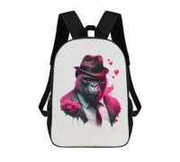 sinyumoney Gangster Gorilla Funny Mochilas Escolares Mochilas Escolares De Secundaria Mochila Informal Para Acampar Aventuras Al Aire Libre Y Viajes Diarios 17inch