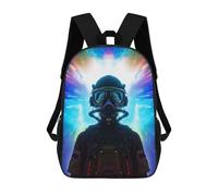sinyumoney GAS MASK Mochila Escolar Para Niños Y Niñas, Mochila Informal De Viaje, Mochila De Gran Capacidad Para El Día A Día 17inch