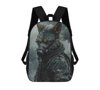 sinyumoney Gas Mask Wolf Mochila Infantil Con Impresión 3D, Mochila Escolar Para Niños, Mochila Informal Divertida Para Niños Y Adolescentes 17inch