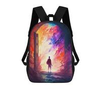 sinyumoney Gateway to Colorful Dreams Mochilas Para Niños Mochila Escolar Mochila Escolar Impresa En 3D Para Niños Estudiantes De Primaria Y Secundaria 17inch