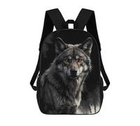 sinyumoney Gaze of The Night Wolf Mochila Escolar Para Secundaria Y Preparatoria. Mochila Informal Para Hombres, Mujeres Y Adolescentes. 17inch