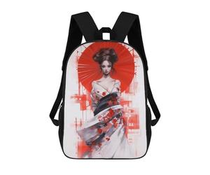 sinyumoney Geisha of The Rising Sun Mochilas Escolares Mochila Escolar Ligera Mochila De Día Mochila Para Libros Para La Universidad Para Hombres/mujeres 17inch