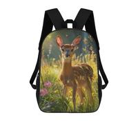 sinyumoney Gentle Deer Mochila Con Bolsillo Mochilas Impresas En 3D, Mochilas De Viaje, Mochilas Para Libros, Mochila Escolar Para Niños 17inch