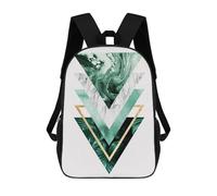 sinyumoney Geometric And Floral 8 Mochila Escolar Infantil Impresa En 3D 17inch Mochilas Escolares Para Niños, Estilo Casual Y Moderno, Mochilas De Viaje De Alta Capacidad