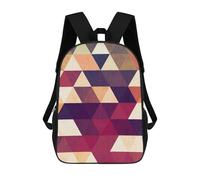 sinyumoney Geometric Art 6 Mochilas Para Niños Y Estudiantes, Mochilas Escolares Impresas En 3D, Mochilas Para Estudiantes De Primaria Y Secundaria Para Niños Y Niñas 17inch