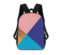 sinyumoney Geometric Art A Mochila Escolar Para Niños Mochila Escolar Impresa En 3D Mochila Escolar De Moda Para Niños De Primaria Y Secundaria 17inch