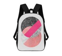 sinyumoney Geometric Collage 02 Mochila Infantil Para Niñas, Mochila Escolar 3D, Mochila Para Niños Pequeños, Mochila Informal De Día, Mochila Escolar De Moda 17inch