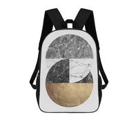 sinyumoney Geometric Collage 03 Mochilas Impresas En 3D Para Niños, Mochila Escolar, Mochila Informal Para Exteriores, Mochila Informal De Moda Para Niños, Lindas Bolsas De Viaje 17inch