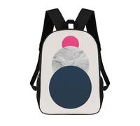 sinyumoney Geometric Collage 1 Mochila Escolar Infantil De Moda Informal Mochilas Infantiles Impresas En 3D Mochila Grande Para Niño 17inch