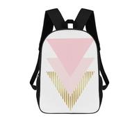 sinyumoney Geometric Collage I Mochila Escolar Infantil De Moda Informal Mochilas Infantiles Impresas En 3D Mochila Grande Para Niño 17inch