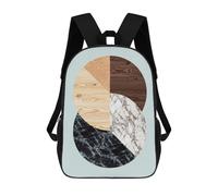 sinyumoney Geometric Collage III Mochila Escolar Para Niños Con Impresión 3D, Mochila Moderna Para Niños Y Niñas, Mochila Informal Para Estudiantes. 17inch