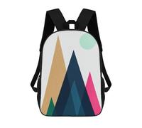 sinyumoney Geometric Landscape 1 Mochilas Infantiles Escolares Impresas En 3D, Mochilas Para Niños, Mochilas De Viaje Para Niños Y Niñas, Mochilas Escolares Para Niños 17inch