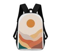 sinyumoney Geometric Landscape 7 Mochila Escolar Mochilas Escolares Para Niñas Y Niños Mochila Con Bolsillo Mochila Escolar De Moda Para Niños 17inch