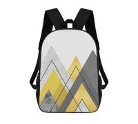 sinyumoney Geometric Landscape III Mochila Infantil, Mochila Escolar Impresa En 3D, Mochila Para Niños Y Niñas, Mochila Escolar Ajustable Para La Escuela Primaria 17inch