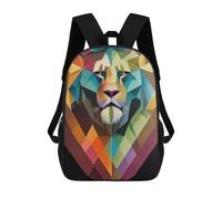 sinyumoney Geometric Lion Mochila Escolar Para Niñas Mochila Impermeable Mochila Informal De Día Mochila Ligera Para Niño Y Niña Mochila Escolar 17inch