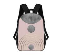 sinyumoney Geometric Modern Art 3 Mochila, Mochila Escolar Impresa En 3D, Bolsa Para El Almuerzo Escolar, Mochila De Viaje, Mochila Para Amigos, Mochila Escolar Para Niñas Y Niños 17inch