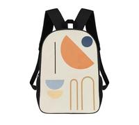 sinyumoney Geometric Shapes 06 Mochilas Infantiles Impresas En 3D, Mochilas De Moda Informales, Mochilas De Viaje Bonitas, Mochilas Informales Para Exteriores Para Niños Y Niñas 17inch