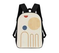 sinyumoney Geometric Shapes 09 Mochila Escolar Infantil De Moda Informal Mochilas Infantiles Impresas En 3D Mochila Grande Para Niño 17inch