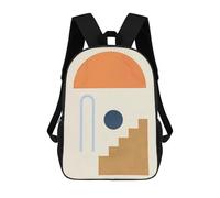 sinyumoney Geometric Shapes 14 Mochila Escolar Para Niñas Mochila Impermeable Mochila Informal De Día Mochila Ligera Para Niño Y Niña Mochila Escolar 17inch
