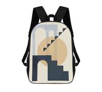 sinyumoney Geometric Shapes D Mochila Escolar Infantil Impresa En 3D Para Niños, Mochilas De Viaje, Bolsas Para Libros Para Niños Estudiantes De Primaria 17inch