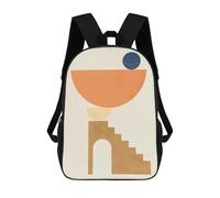 sinyumoney Geometric Shapes N Mochila Escolar Infantil Impresa En 3D Para Niños, Mochilas De Viaje, Bolsas Para Libros Para Niños Estudiantes De Primaria 17inch