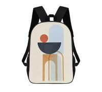 sinyumoney Geometric Shapes O Mochila Escolar Infantil Impresa En 3D Para Niños, Mochila De Viaje De Alta Capacidad, Bolsas Para Libros, Mochila Escolar Infantil 17inch