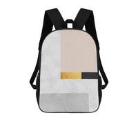 sinyumoney Geometric Shapes XIV Mochila, Mochila Escolar Impresa En 3D, Bolsa Para El Almuerzo Escolar, Mochila De Viaje, Mochila Para Amigos, Mochila Escolar Para Niñas Y Niños 17inch
