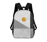 sinyumoney Geometric Shapes XV Mochila Infantil Para Niñas, Mochila Escolar 3D, Mochila Para Niños Pequeños, Mochila Informal De Día, Mochila Escolar De Moda 17inch