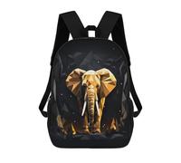 sinyumoney Geometric Style Elephant Mochila Escolar Mochila De Día Mochila De Negocios Mochila Impermeable Para Libros Para Hombres/mujeres 17inch
