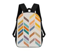 sinyumoney Geometric Textures 07 Mochilas Para Niños Y Estudiantes, Mochilas Escolares Impresas En 3D, Mochilas Para Estudiantes De Primaria Y Secundaria Para Niños Y Niñas 17inch