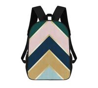 sinyumoney Geometric Textures I Mochila Escolar Infantil Impresa En 3D Para Niños, Mochilas De Viaje, Bolsas Para Libros, Mochila Escolar Infantil 17inch