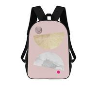 sinyumoney Geometric Textures II Mochila Escolar Infantil Impresa En 3D Para Niños, Mochila De Viaje De Alta Capacidad, Bolsas Para Libros, Mochila Escolar Infantil 17inch