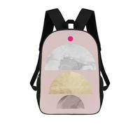 sinyumoney Geometric Textures III Mochila Escolar Infantil Impresa En 3D Para Niños, Mochilas De Viaje, Bolsas Para Libros Para Niños Estudiantes De Primaria 17inch