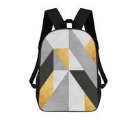 sinyumoney Geometric Textures VII Mochila Escolar Para Niños Con Impresión 3D, Mochila Moderna Para Niños Y Niñas, Mochila Informal Para Estudiantes. 17inch