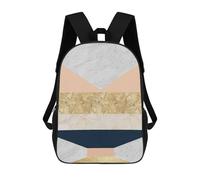 sinyumoney Geometric Textures XI Mochila, Mochila Escolar Impresa En 3D, Bolsa Para El Almuerzo Escolar, Mochila De Viaje, Mochila Para Amigos, Mochila Escolar Para Niñas Y Niños 17inch