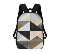sinyumoney Geometric Textures XII Mochila Escolar Para Niños Mochila Escolar Impresa En 3D Mochila Escolar De Moda Para Niños De Primaria Y Secundaria 17inch